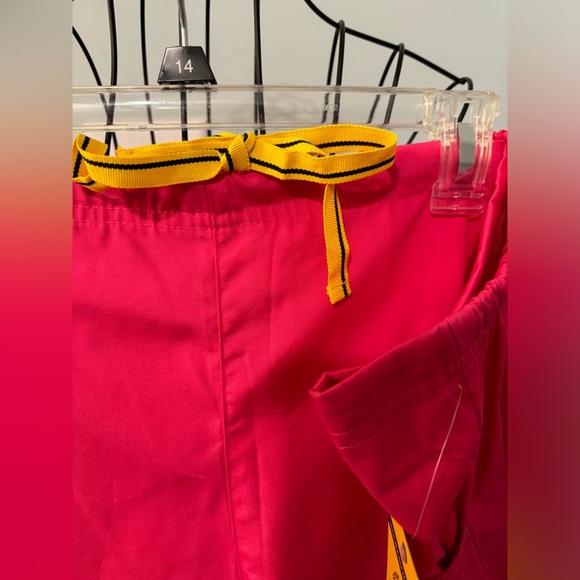 WonderWink Origins Women's Drawstring Flare Leg Scrub Pants-5026 5x 5XL Hot Pink - Picture 3 of 10
